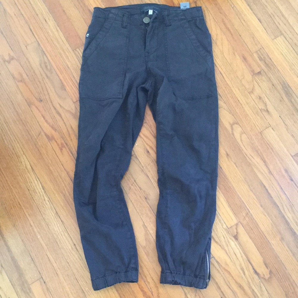 Black cargo inspired pants